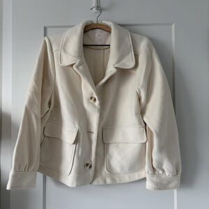 LC Lauren Conrad Off-White Teddy Jacket